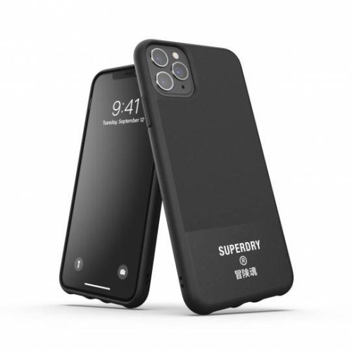 Superdry Moulded Canvas iPhone 11 Pro Max hátlap, tok, fekete