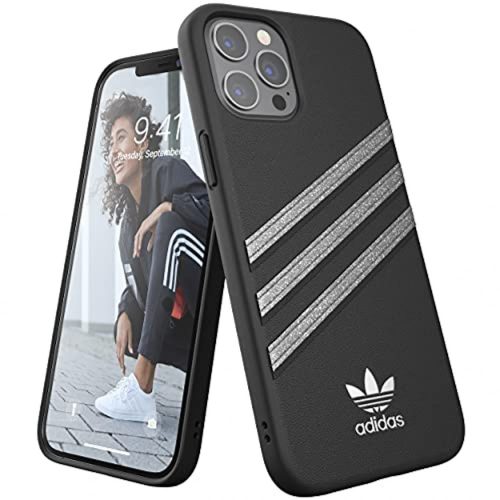 Adidas Original Moulded Case Glitter iPhone 12 Pro Max hátlap, tok, fekete