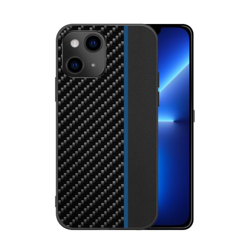 Carbon Case Blue Stripe Xiaomi Redmi 9A/9AT/9i hátlap, tok, fekete