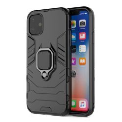   Armor Ring Xiaomi Redmi Note 10/10S ütésálló hátlap, tok, fekete