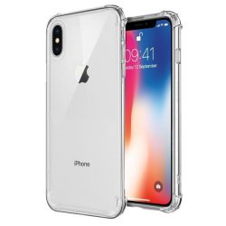   Anti-Shock iPhone X/Xs 0.5mm szilikon hátlap, tok, átlátszó