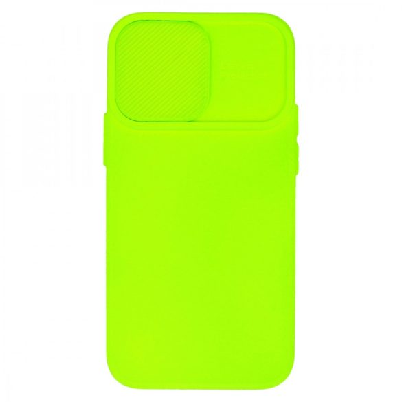 Silicone Camshield Samsung Galaxy A23 4G/5G hátlap, tok, lime, zöld