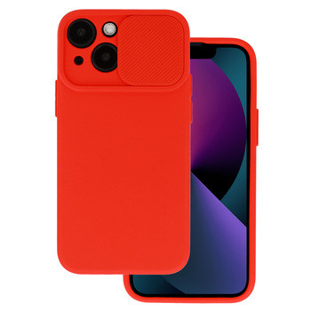 Silicone Camshield Xiaomi Redmi Note 10/10S hátlap, tok, piros