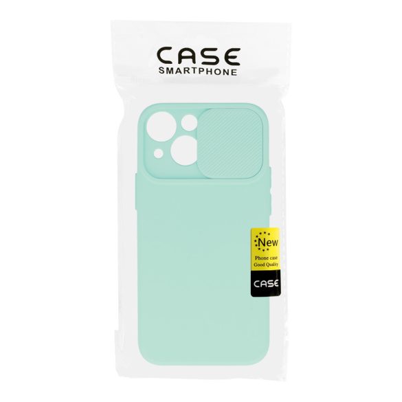 Silicone Camshield Xiaomi Redmi Note 10/10S hátlap, tok, menta zöld