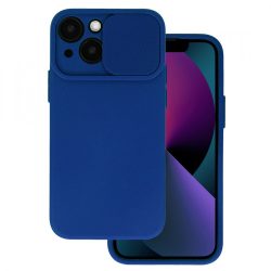   Silicone Camshield Samsung Galaxy A23 4G/5G hátlap, tok, sötétkék