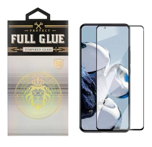 Xiaomi Redmi 10C/12C 5D Full Glue teljes kijelzős edzett üvegfólia (tempered glass) 9H keménységű