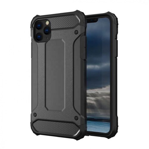 Hybrid Armor Tough Rugged iPhone 13 Pro ütésálló hátlap, tok, fekete