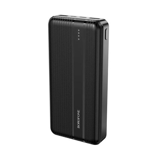 Borofone BJ9A Uranus PD QC 3.0 Power Bank, hordozható külső akkumulátor 2xUSB/USB-C, 20000 mAh, 22.5W, fekete