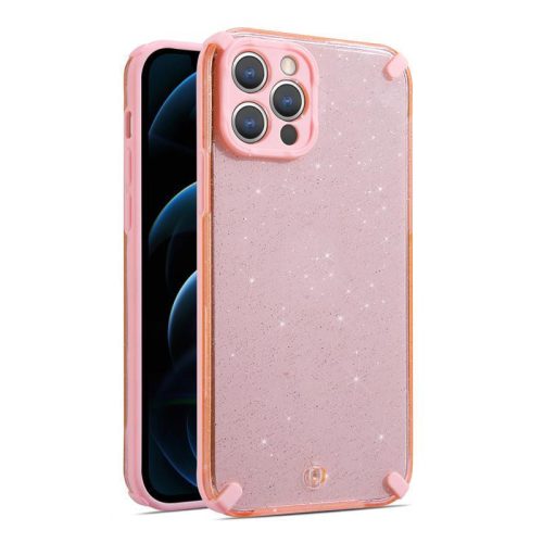 Armor Glitter Case iPhone 11 Pro ütésálló hátlap, tok, rózsaszín