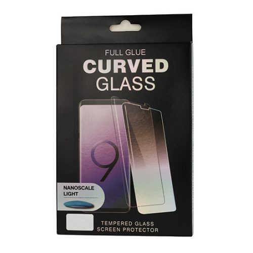 Samsung Galaxy S20 UV 5D Full Glue teljes kijelzős edzett üvegfólia (tempered glass), 9H keménységű, átlátszó