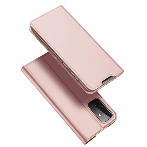 Dux Ducis Skin Pro Samsung Galaxy A72 4G/5G oldalra nyíló tok, rozé arany