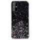 Sequins Glue Glitter Case Samsung Galaxy S10e hátlap, tok, fekete