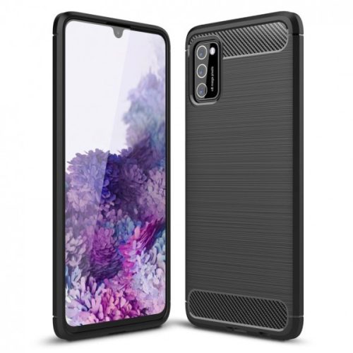 Tech-Protect Carbon Case Samsung Galaxy A41 hátlap, tok, fekete