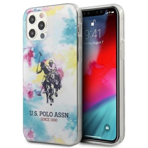 US Polo hátlap, tok USHCP12LPCUSML iPhone 12 Pro Max 6,7" multicolor Tie & Dye Collection, színes