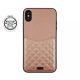 Uunique iPhone Xs Max Quilted Shimmer Pocket Hard Shell hátlap, tok kártyatartóval, bársonyarany