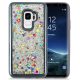 Zizo Liquid Glitter Star Case Samsung Galaxy S9, szív mintás, fekete