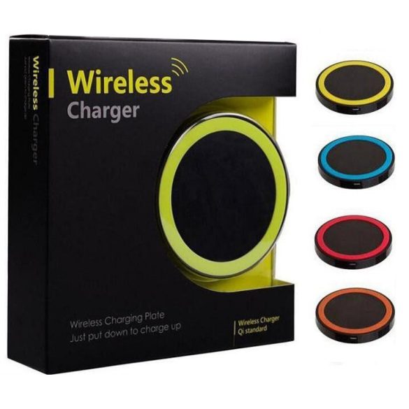 Wireless Induction Charger Vezeték nélküli töltő, fekete-barna