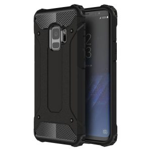 Hybrid Armor Tough Rugged Samsung Galaxy S9 ütésálló hátlap, tok, fekete