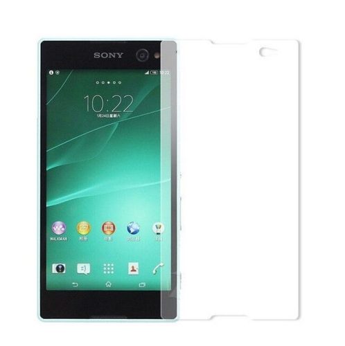 Sony Xperia M5 kijelzővédő edzett üvegfólia (tempered glass) 9H keménységű (nem teljes kijelzős 2D sík üvegfólia), átlátszó